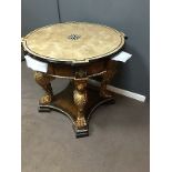 Julius Griffin Table A Stunning Reproduction Piece Four Spectacular Detailed Heavily Carved Golden