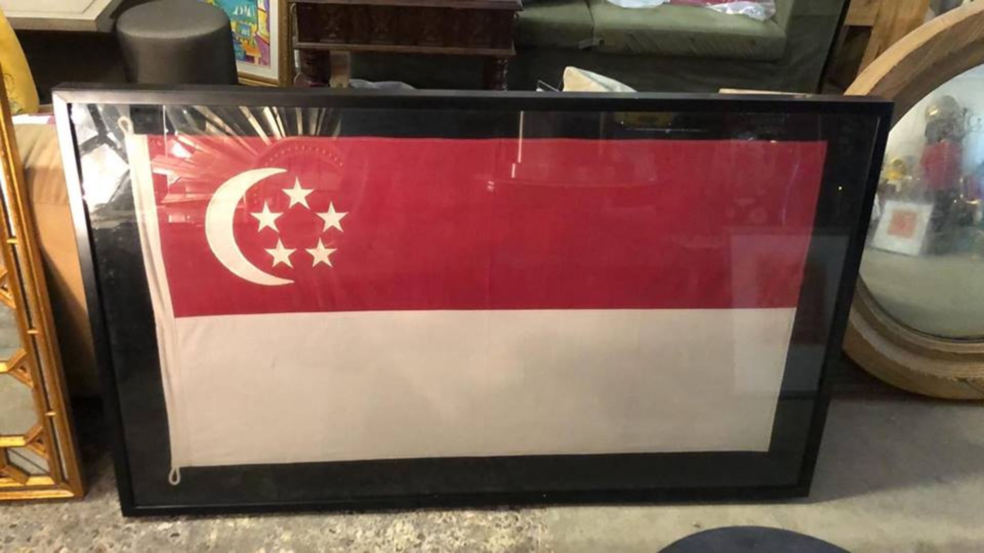 Flag Shadow Box Indonesia A Visually Compelling Addition To Any Room With A Bold Graphic Print,