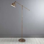 Antique Brass Lever Arm Floor Lamp Add Additional And Practical Lighting To Your Living Space With