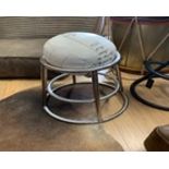 This Quirky Bar Ball Stool With Its Removable Leather Football Jauntily Perched On A Metal Frame