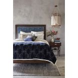 Tracey Boyd Borostar Backdrop UK King Bed Black With Blue (mattress not supplied) Tracey Tracey Boyd