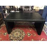 Portrait Desk-Sandshore Black Made From Solid Oak And Has Been Stained To Achieve A Stunning