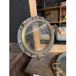 Brass Maritime Antique Porthole From Famous Ship, Collector Item !