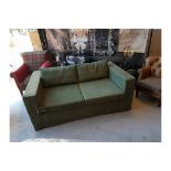 Sofa Canvas Cube Sofa This Sofa Features A Minimal Stripped Down Design Concept And Vintage Olive
