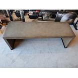 Avett Coffee Table Hand-Crafted From Exotic Demolition Hardwoods The Avett Coffee Table Balances