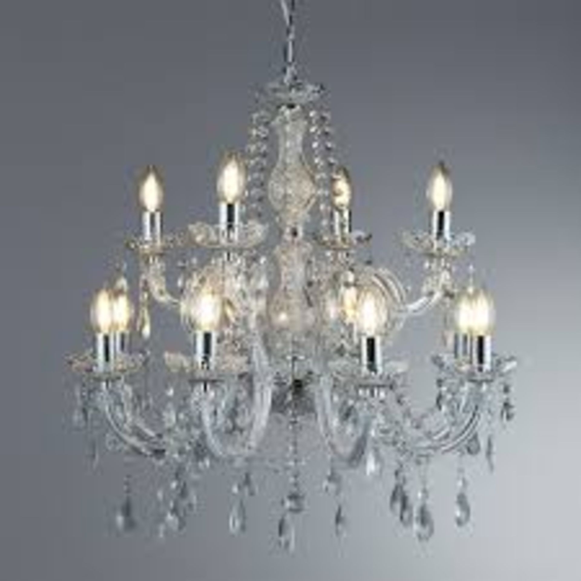 Crystal Chandelier 12 Light The Crystal lighting collection is inspired by the elaborate designs