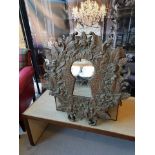 Tracy Boyd Keyhole Carved Bleached Accent Mirror 76.2 x 50.8 x 78.7 cm MSRP £1037