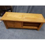 Wentworth Low Media Unit Wentworth Is Hand Crafted In Beautiful Oak Wood And Hand Distressed To
