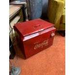 Coca Cola Vintage Coolbox with bottle opener. Great decorative article which is also usable 45 x