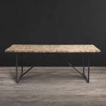 Vestige Classic Dining Table “A modern take on old timber” A classic vintage material is given a