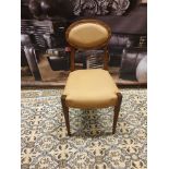 Starbay round back camel leather and walnut dining chair leek design equally at home in industrial-