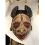 African wood caving mask 33 x 20 x 25cm