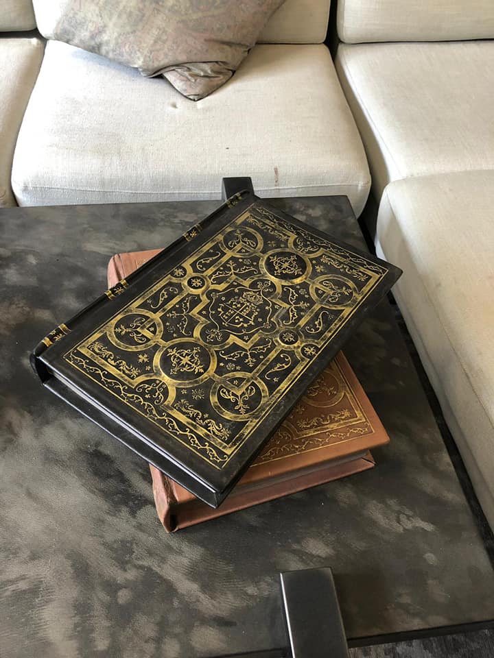 Comments Book Old Saddle Black Leather Bound Inspired by the library of historic Blenheim Palace,