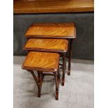 Country Manor Nesting Tables These three nesting tables feature simple rectangular tops of