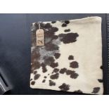 Cushion Cowhide Leather Cushion Cover 100% Natural Hide Handmade Cover (Style PR435 x1) 35cm RRP £