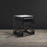 Spectrum Square Side Table Inspired By Industrial Machines, The Spectrum Collection Is Handcrafted