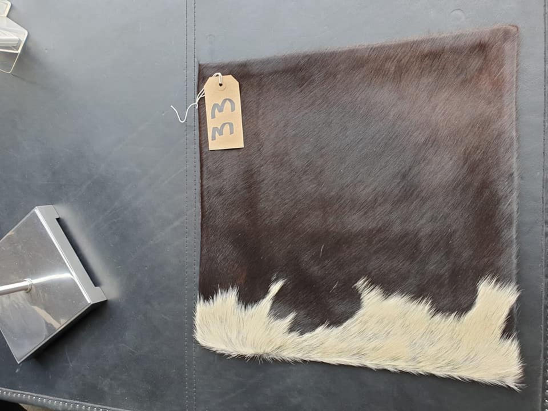 Cushion Cowhide Leather Cushion Cover 100% Natural Hide Handmade Cover (Style PR435 x1) 35cm RRP £