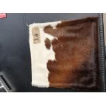 Cushion Cowhide Leather Cushion Cover 100% Natural Hide Handmade Cover (Style PR435 x1) 35cm RRP £