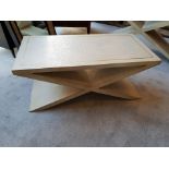 Andrew Martin Vita Coffee Table An Elegant X Leg Neutral Coffee Table With An All Over Antique