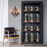 Portrait Bookcase A Beautifully Carved Oak Bookcase In Sandshore Black Handcrafted To The Highest
