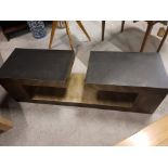 Andrew Martin Hudson Coffee Table A Stunning Contemporary Piece Ebonised And Textured Bronzed Finish