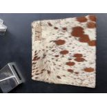 Cushion Cowhide Leather Cushion Cover 100% Natural Hide Handmade Cover (Style PR435 x1) 35cm RRP £