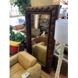 Timothy Oulton mirror, leather frame 200 x 100cm