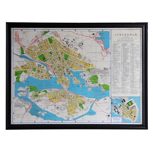 Capital Map Stockholm These Unframed City Maps Pay Homage To Each City’s History And The Life