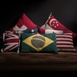 Flag Cushion Brazil Flags Enable Bold Statements On Affiliations, Roots, Origin, History Or