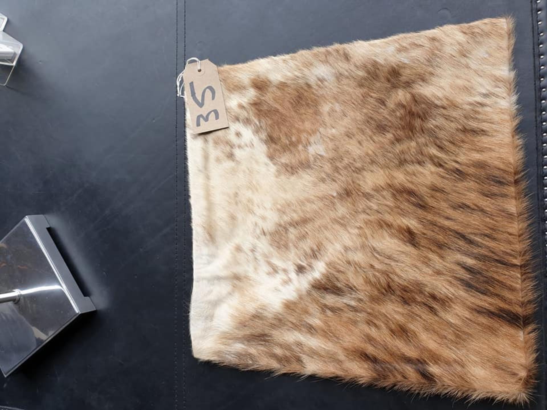 Cushion Cowhide Leather Cushion Cover 100% Natural Hide Handmade Cover (Style PR435 x1) 35cm RRP £