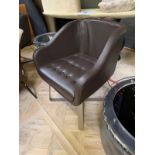 Cravt Oriignal Armchair - Alder Leather Feet In Metal