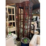 Eichholtz display cabinet Omnibusmilitray finish 90 x 55 x 240cm RRP £2900 ( Nb 2 glass panels broke