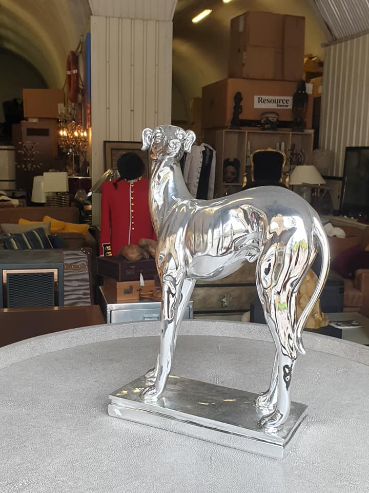 Large Electroplated Greyhound This unique aesthetically pleasing electroplated bulldog is perfect - Image 2 of 2