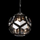 Geode Large Pendant 45cm Matt Black Taking Its Inspiration From The Naturally Occurring Phenomenon