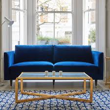 Henry Three 2 Seater Velvet Sofa – Navy Blue Henry by Christiane Lemieux is a contemporary sofa with
