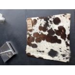 Cushion Cowhide Leather Cushion Cover 100% Natural Hide Handmade Cover (Style PR435 x1) 35cm RRP £