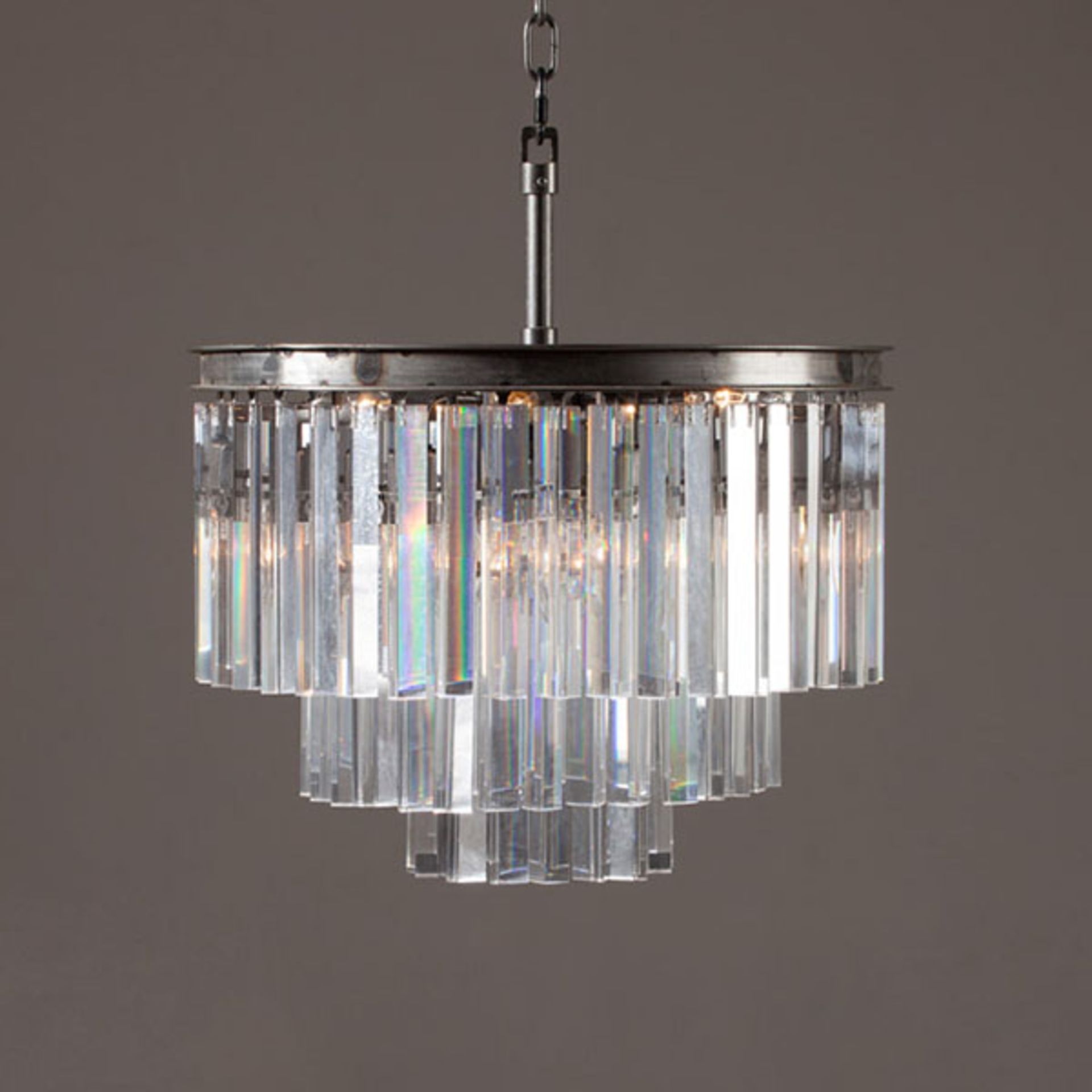 Odeon 3 Ring Chandelier (UK) The Odeon Lighting Collection Is A Modern Day Interpretation Of