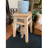 Timothy Oulton adjustable stand. Thick oak wood
