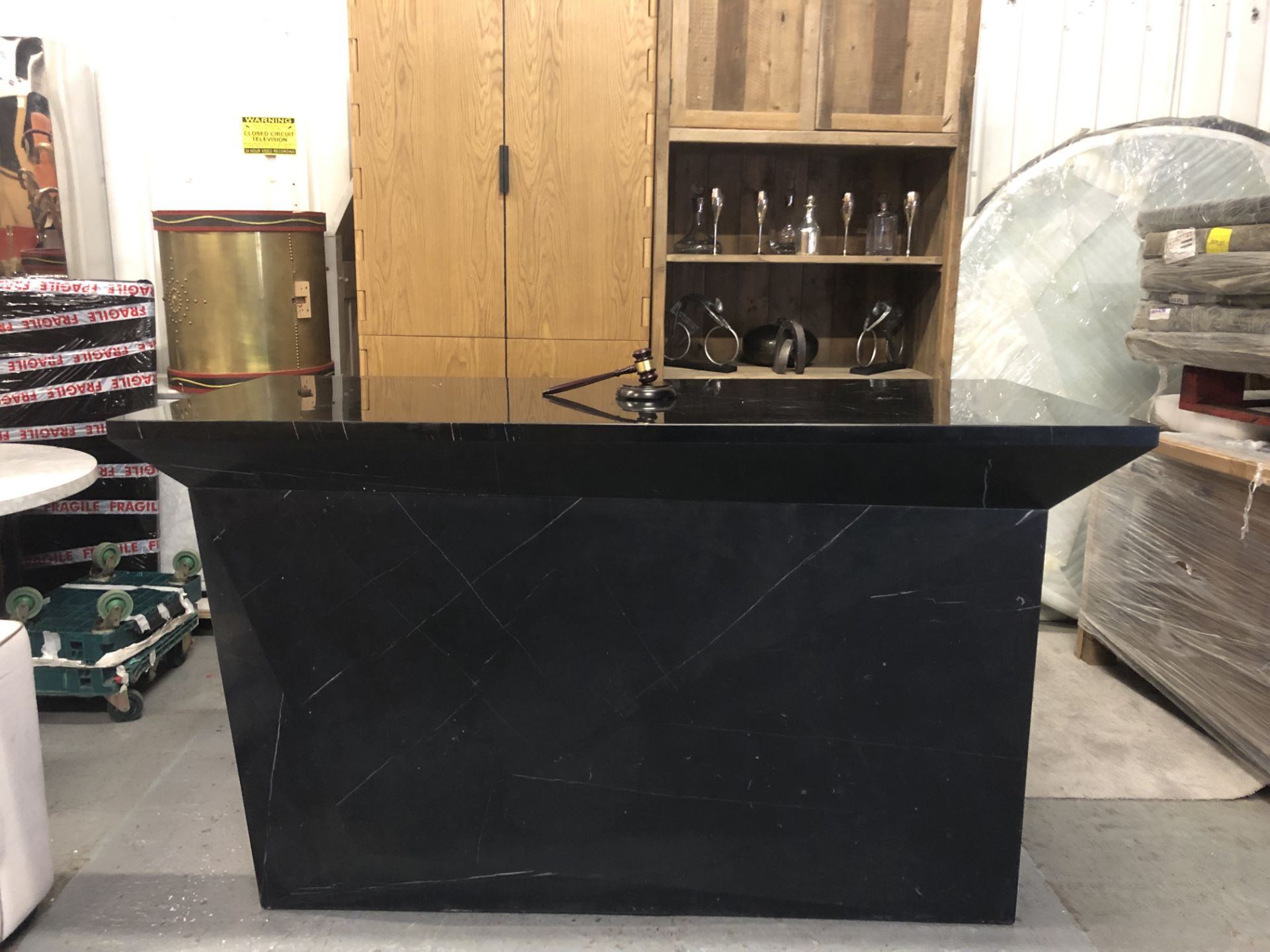Carrera Marble Black Reception Counter As A First Point Of Contact The Materials You Use For Your - Image 3 of 3
