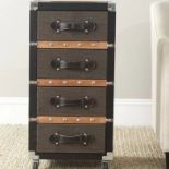 Travel Rolling 4 Drawer Chest Conjure Your Inner Explorer. This 4 Drawer Chest Brings Home Classic