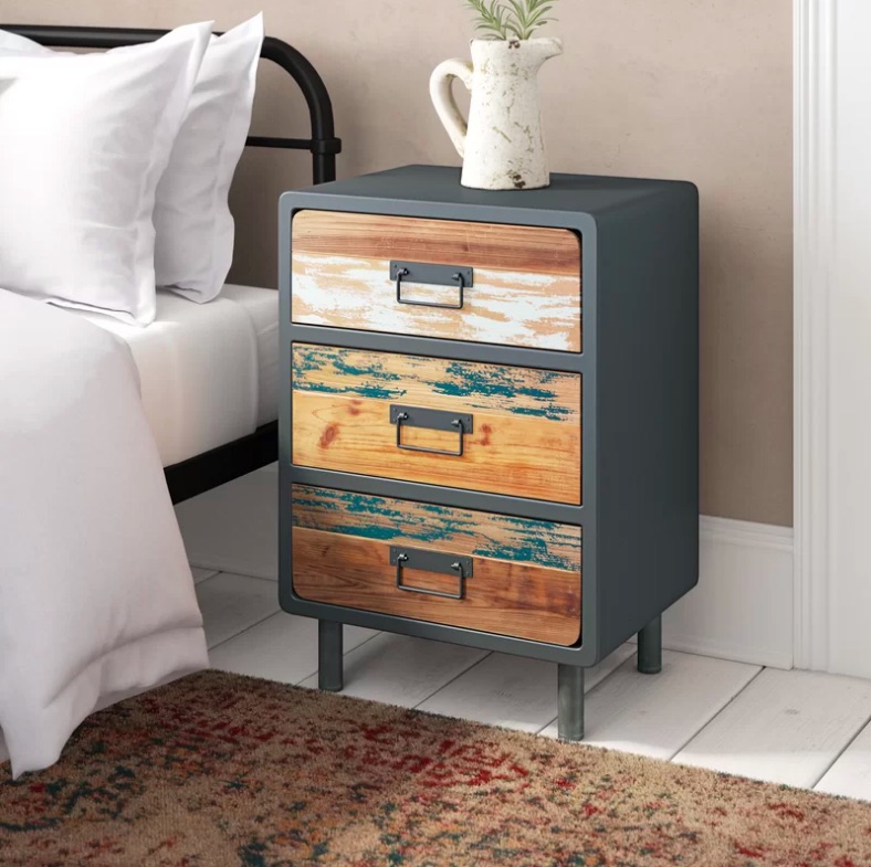 Nature 3 Drawer Bedside Table This Wood 3 Drawer Chest Offer Statement Look To Any Living Space