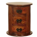 Drum 3 Drawer Bedside Table 3 Drawer Drum Bedside Cabinet Made From The Very Best Naturally