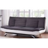 Black And White 3 Seater Clic Clac Sofa Bed 3 Seater Sofa With The Elegant Curved Design Would