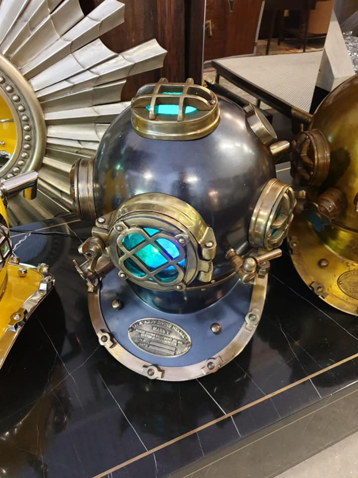 Reproduction Morse Diving Equipment Boston Diving Helmet U.S Navy Mark V Model Deep Sea Iron and