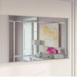Bevelled Flat Bar Mirror Sure to suit any style this rectangular wall mirror features an understated