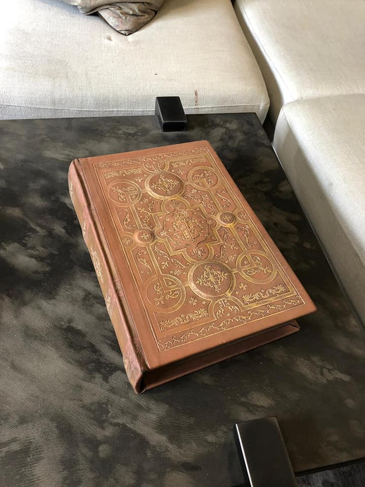 Comments Book Vintage Cigar Leather Bound Inspired By The Library Of Historic Blenheim Palace This