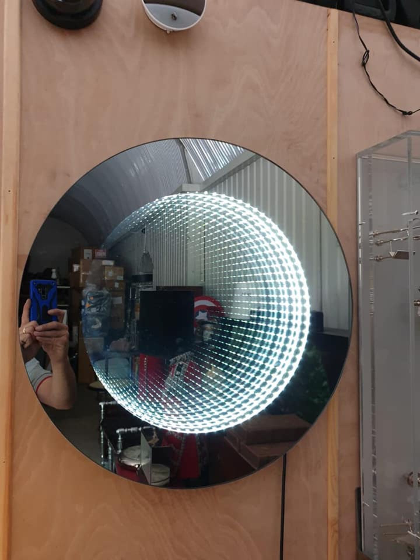 Infinity Mirror Lights Up To Reveal A Seemingly Endless Line Of Reflections Appearing Smaller And - Image 2 of 2