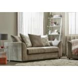Chenille 3 Seater Sofa Chenille Upholstered 3 Seater Grey Upholstered Sofa Modern On Trend Sofa