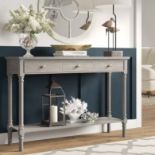 Console Table With A Contemporary Feel It compliments Both Modern And Traditional Living Room