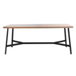 Industrial Dining Table This 6 Seater Dining Table Is A Classic Take On An Industrial Design Crafted